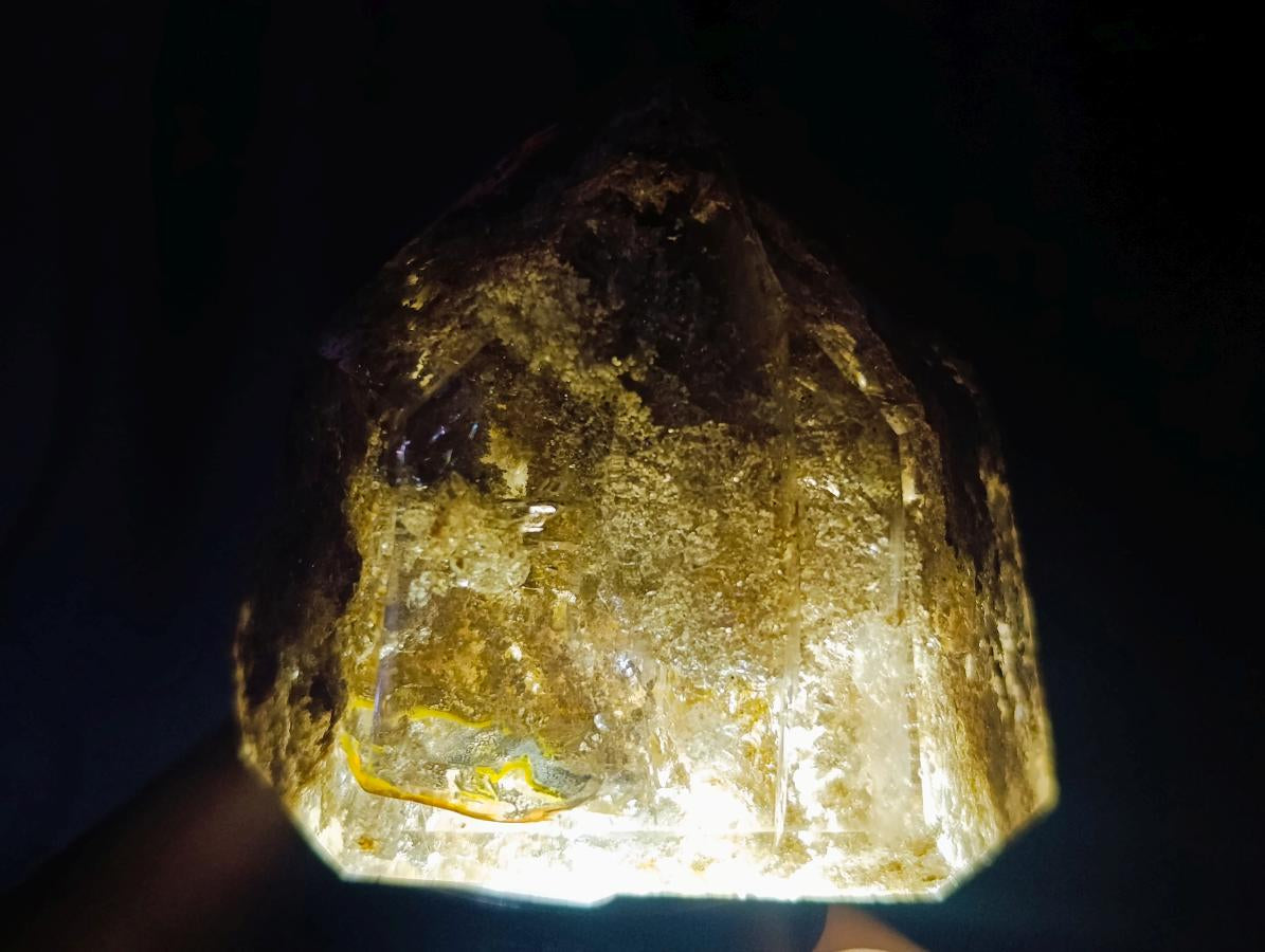 Polished Smokey Quartz Crystals With Inclusions x 6 From Madagascar