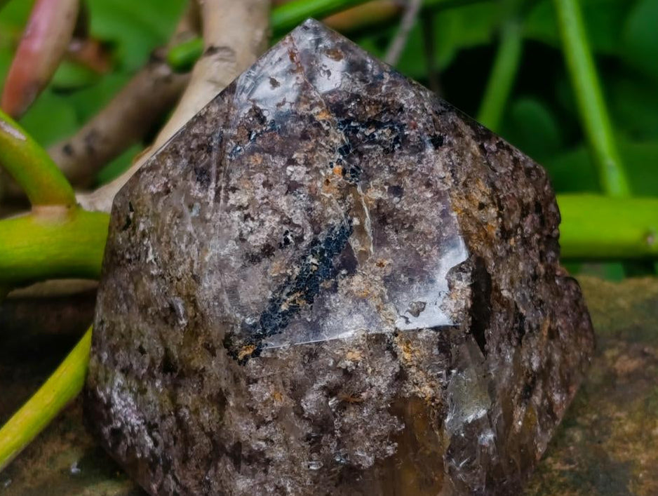 Polished Smokey Quartz Crystals With Inclusions x 6 From Madagascar