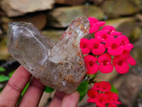 Polished Smokey Quartz Crystals With Inclusions x 6 From Madagascar