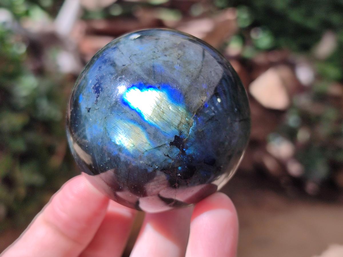 Polished Labradorite Spheres x 6 From Tulear, Madagascar