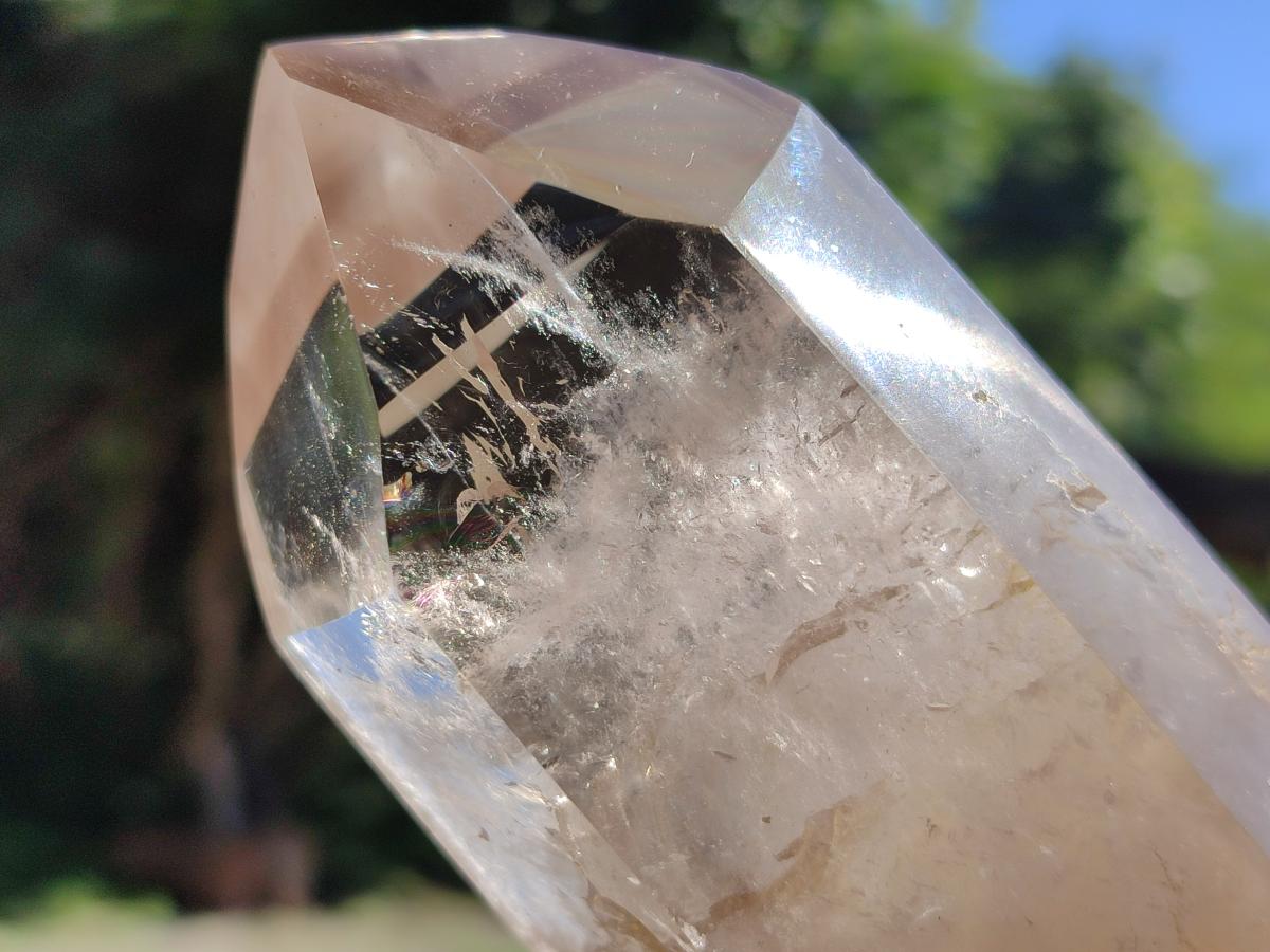 Polished Smokey Phantom Quartz Crystals x 2 From Madagascar