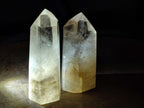 Polished Smokey Phantom Quartz Crystals x 2 From Madagascar