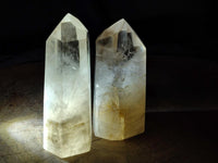 Polished Smokey Phantom Quartz Crystals x 2 From Madagascar