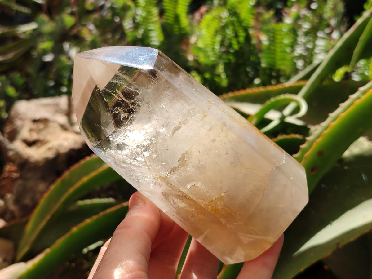 Polished Smokey Phantom Quartz Crystals x 2 From Madagascar