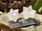 Hand Made Rose Quartz Merkabah x 6 From Madagascar
