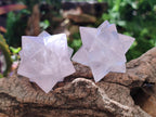 Hand Made Rose Quartz Merkabah x 6 From Madagascar