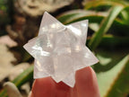 Hand Made Rose Quartz Merkabah x 6 From Madagascar
