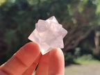 Hand Made Rose Quartz Merkabah x 6 From Madagascar