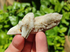 Natural Drusy Quartz Coated Spearhead Calcite Crystals x 20 From Albert's Mountain, Lesotho