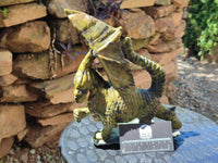 Hand Made Leopard Stone Welsh Dragon Carving x 1 From Zimbabwe