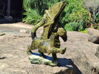 Hand Made Leopard Stone Welsh Dragon Carving x 1 From Zimbabwe