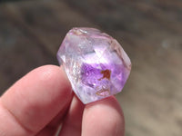 Polished Window Amethyst Crystals x 20 From Akansobe, Madagascar