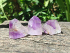 Polished Window Amethyst Crystals x 20 From Akansobe, Madagascar