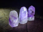 Polished Window Amethyst Crystals x 20 From Akansobe, Madagascar