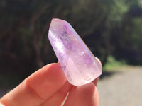 Polished Window Amethyst Crystals x 20 From Akansobe, Madagascar