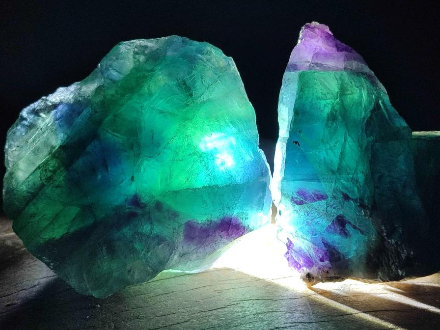 Natural Watermelon Fluorite Cobbed Specimens x 12 From Uis, Namibia
