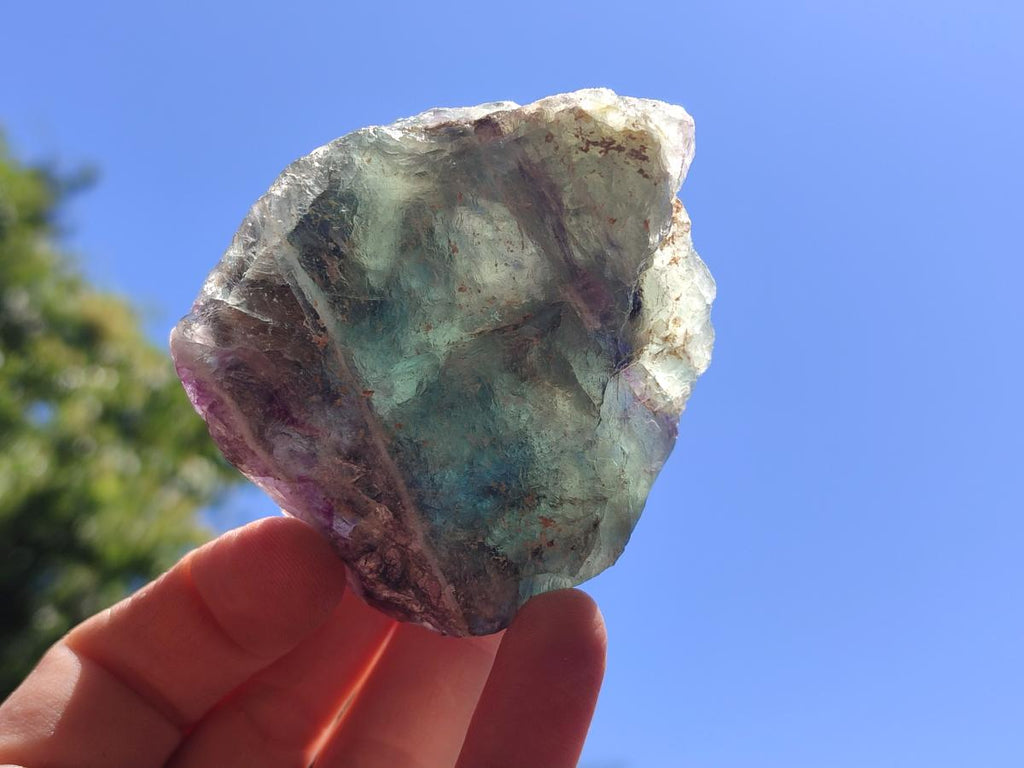 Natural Watermelon Fluorite Cobbed Specimens x 12 From Uis, Namibia