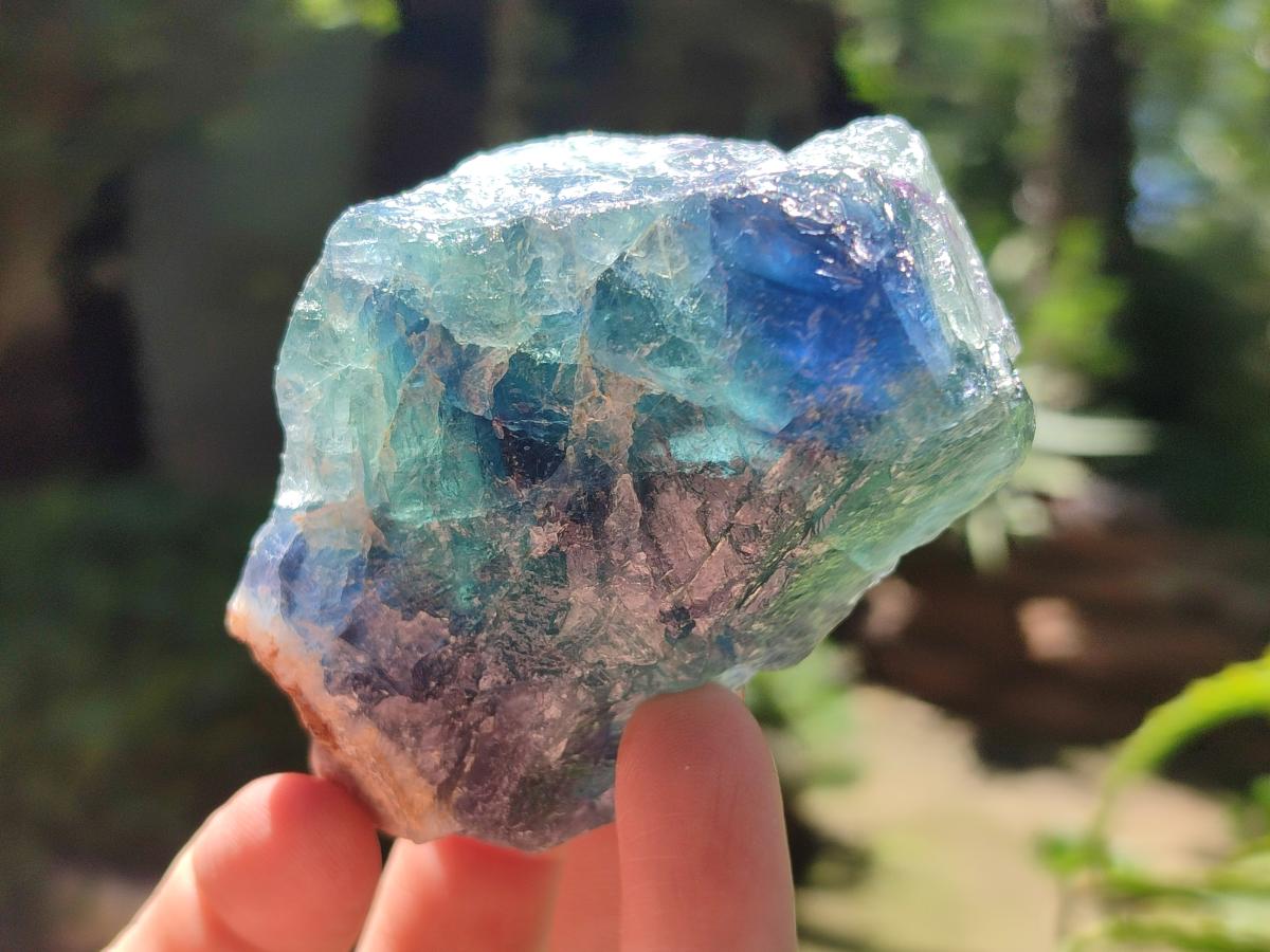 Natural Watermelon Fluorite Cobbed Specimens x 12 From Uis, Namibia