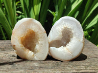 Polished Agate With Crystalline Geodes x 6 From Maintirano, Madagascar