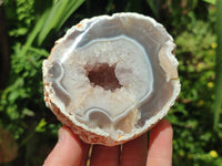 Polished Agate With Crystalline Geodes x 6 From Maintirano, Madagascar