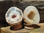 Polished Agate With Crystalline Geodes x 6 From Maintirano, Madagascar