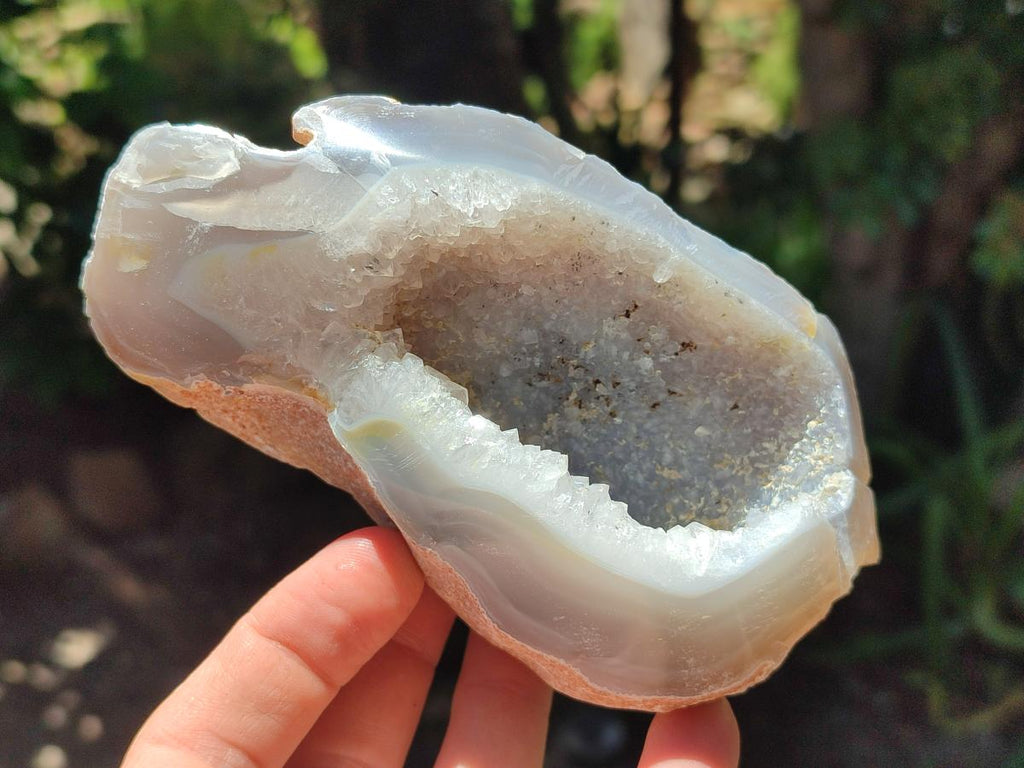 Polished Agate With Crystalline Geodes x 6 From Maintirano, Madagascar