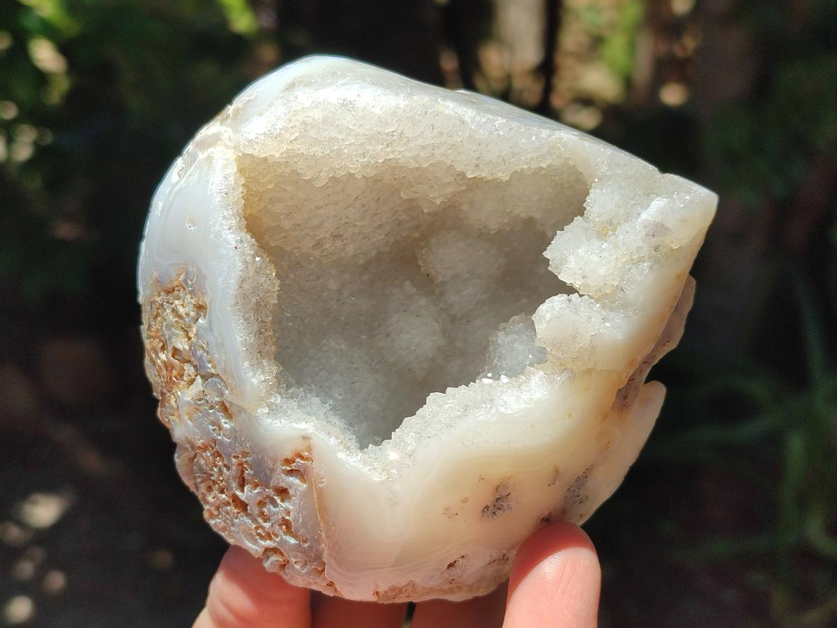 Polished Agate With Crystalline Geodes x 6 From Maintirano, Madagascar