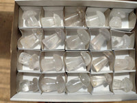 Polished Clear Quartz and Girasol Quartz Mushrooms x 20 From Madagascar