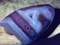 Polished Blue Lace Agate Free Forms x 2 From Nsanje, Malawi