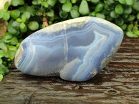 Polished Blue Lace Agate Free Forms x 2 From Nsanje, Malawi