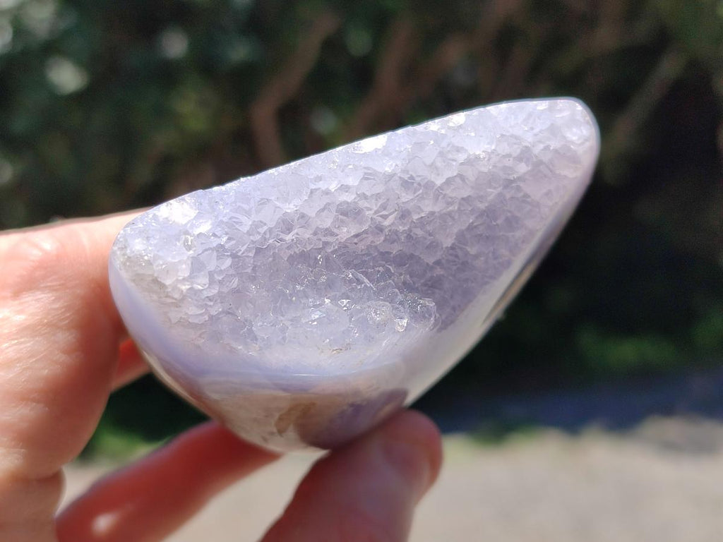 Polished Blue Lace Agate Free Forms x 2 From Nsanje, Malawi