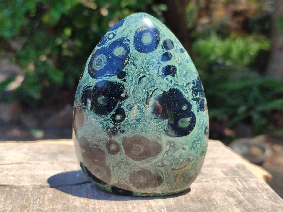 Polished Stromatolite Standing Free Forms x 3 From Katsepy, Madagascar