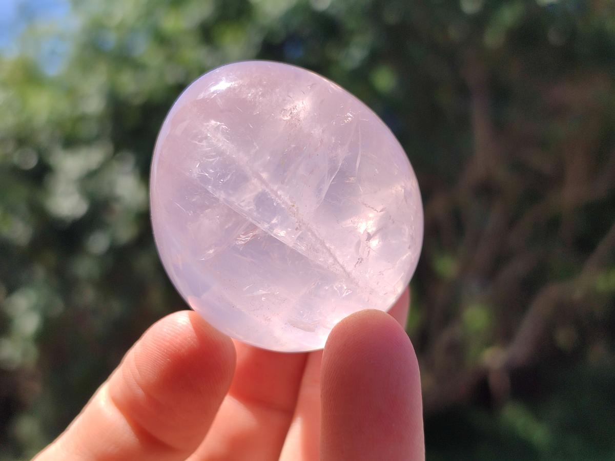 Polished Gemmy Rose Quartz Eggs x 12 From Madagascar
