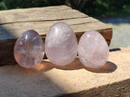 Polished Gemmy Rose Quartz Eggs x 12 From Madagascar