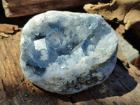 Natural Blue Celestite Specimens x 2 From Sakoany, Madagascar