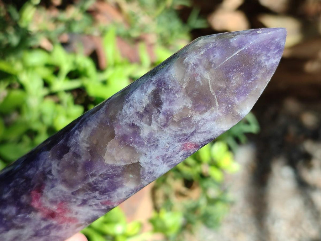 Polished Lepidolite Towers x 3 From Ambatondrazaka, Madagascar