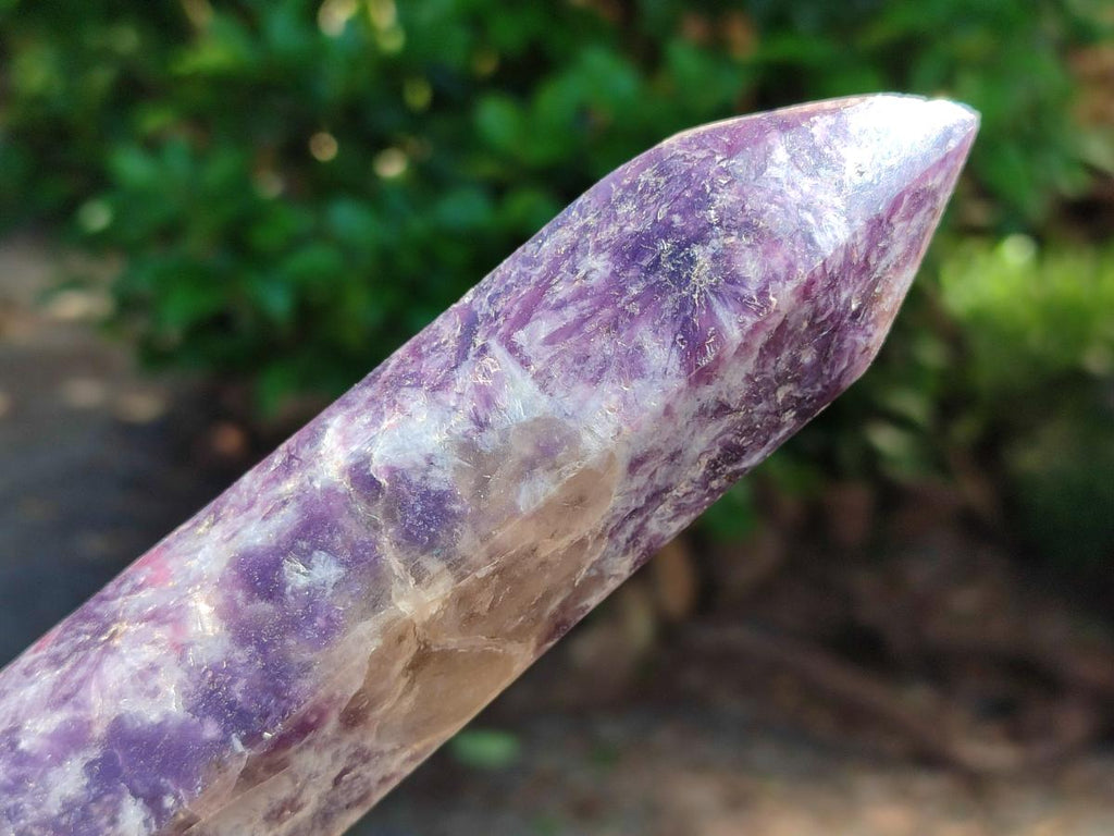 Polished Lepidolite Towers x 3 From Ambatondrazaka, Madagascar