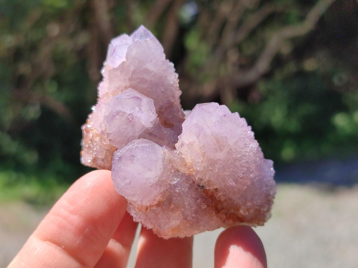 Natural Lilac Amethyst Spirit Crystal Clusters x 12 From Boekenhouthoek, South Africa