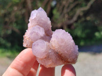Natural Lilac Amethyst Spirit Crystal Clusters x 12 From Boekenhouthoek, South Africa