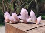 Natural Lilac Amethyst Spirit Crystal Clusters x 12 From Boekenhouthoek, South Africa