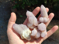 Natural Lilac Amethyst Spirit Crystal Clusters x 12 From Boekenhouthoek, South Africa