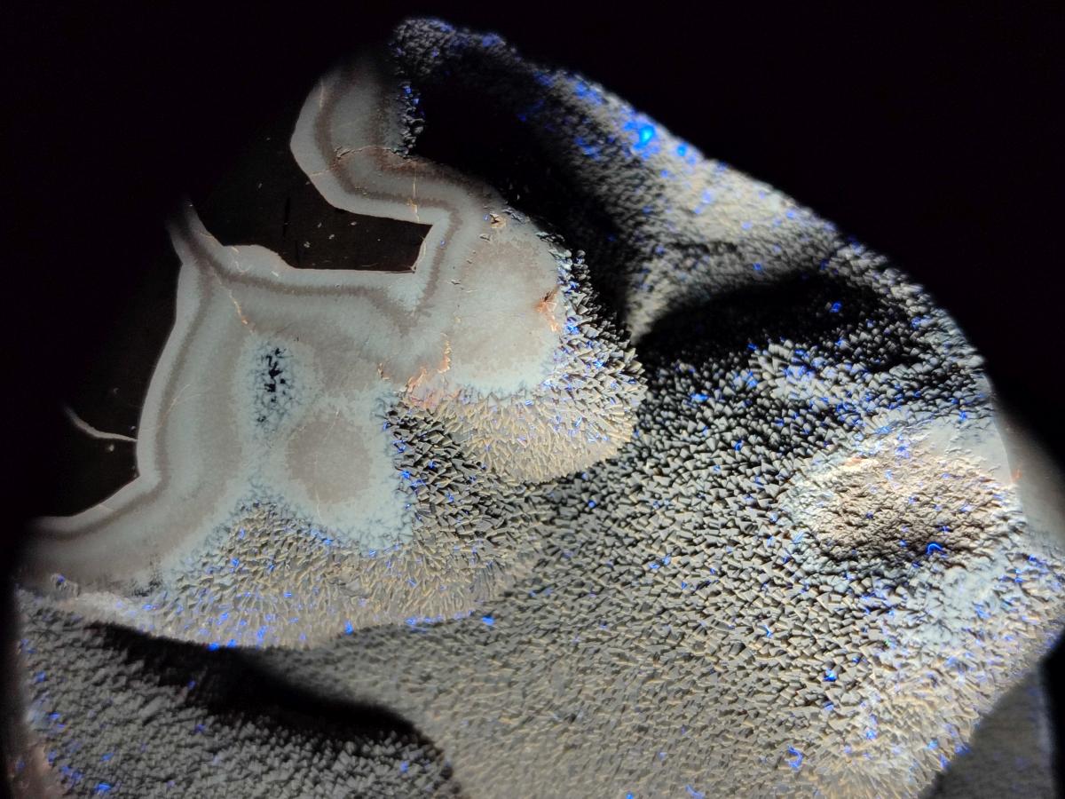 Polished Septerye Sauvage "Dragons Egg" Geode Standing Free Form x 1 From Mahajanga, Madagascar