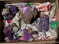 Natural Metallic Cobbed Purpurite Specimens x 5 From Erongo, Namibia