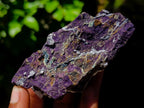 Natural Metallic Cobbed Purpurite Specimens x 5 From Erongo, Namibia