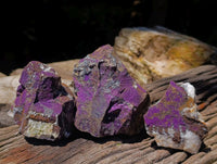 Natural Metallic Cobbed Purpurite Specimens x 5 From Erongo, Namibia