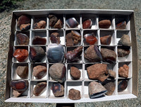 Polished Red Shashe River Agate Nodules x 39 From Shashe River, Zimbabwe