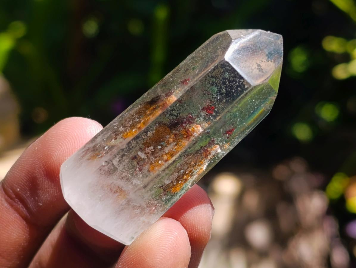 Polished Clear Quartz Crystals with Inclusions x 24 From Mandoto, Madagascar