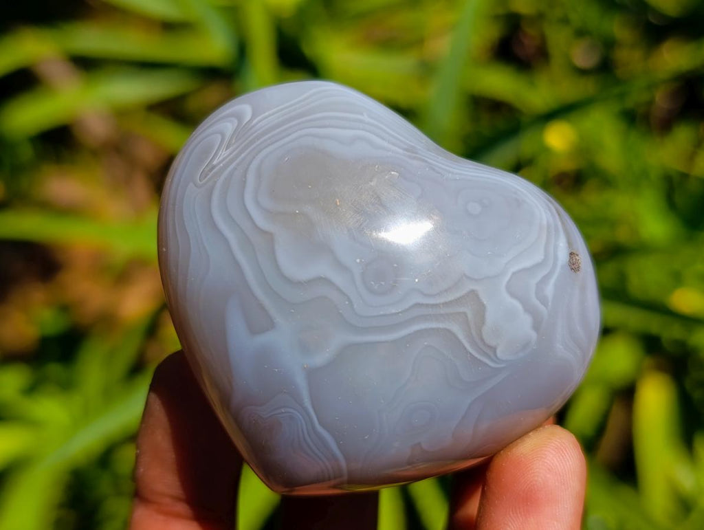 Polished Agate Geodes and Hearts x 12 From Maintirano, Madagascar