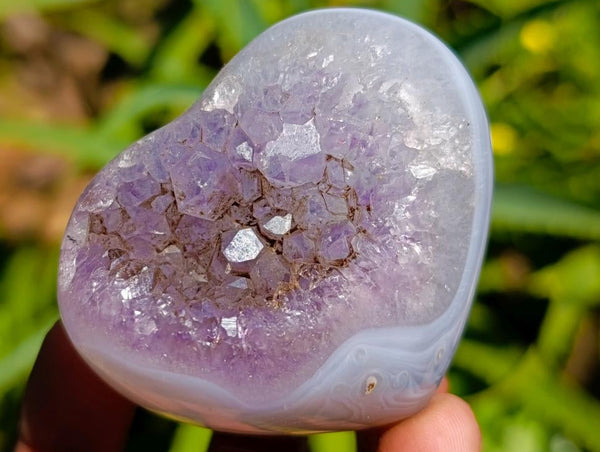 Polished Agate Geodes and Hearts x 12 From Maintirano, Madagascar