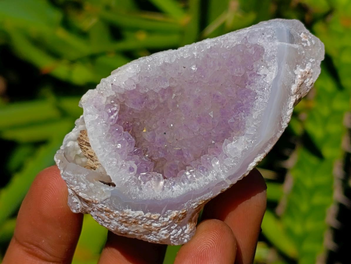 Polished Agate Geodes and Hearts x 12 From Maintirano, Madagascar